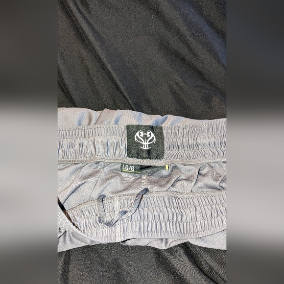 Under Armour, Large, Gray and Red Shorts - Picture 3 of 3